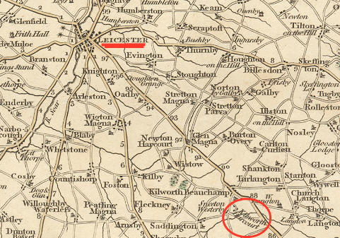 Leicester and Kibworth, England, 1787