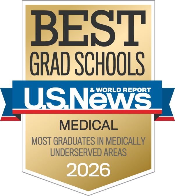 U.S. News & World Report Best Grad Schools 2026 - Medical, Most Graduates in Medically Underserved Areas