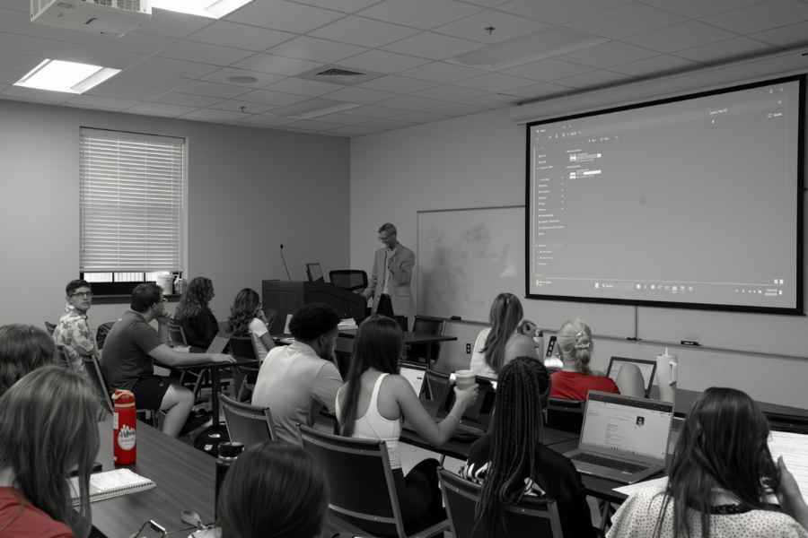Students in a classroom